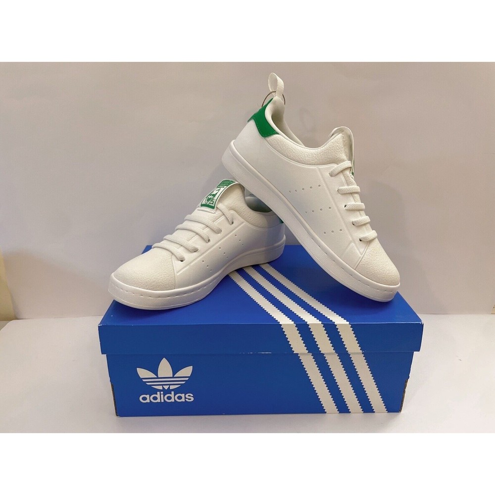 Adidas Originals Stan Smith White Green Casual Sneakers H67587 Size 2.5 - NIB